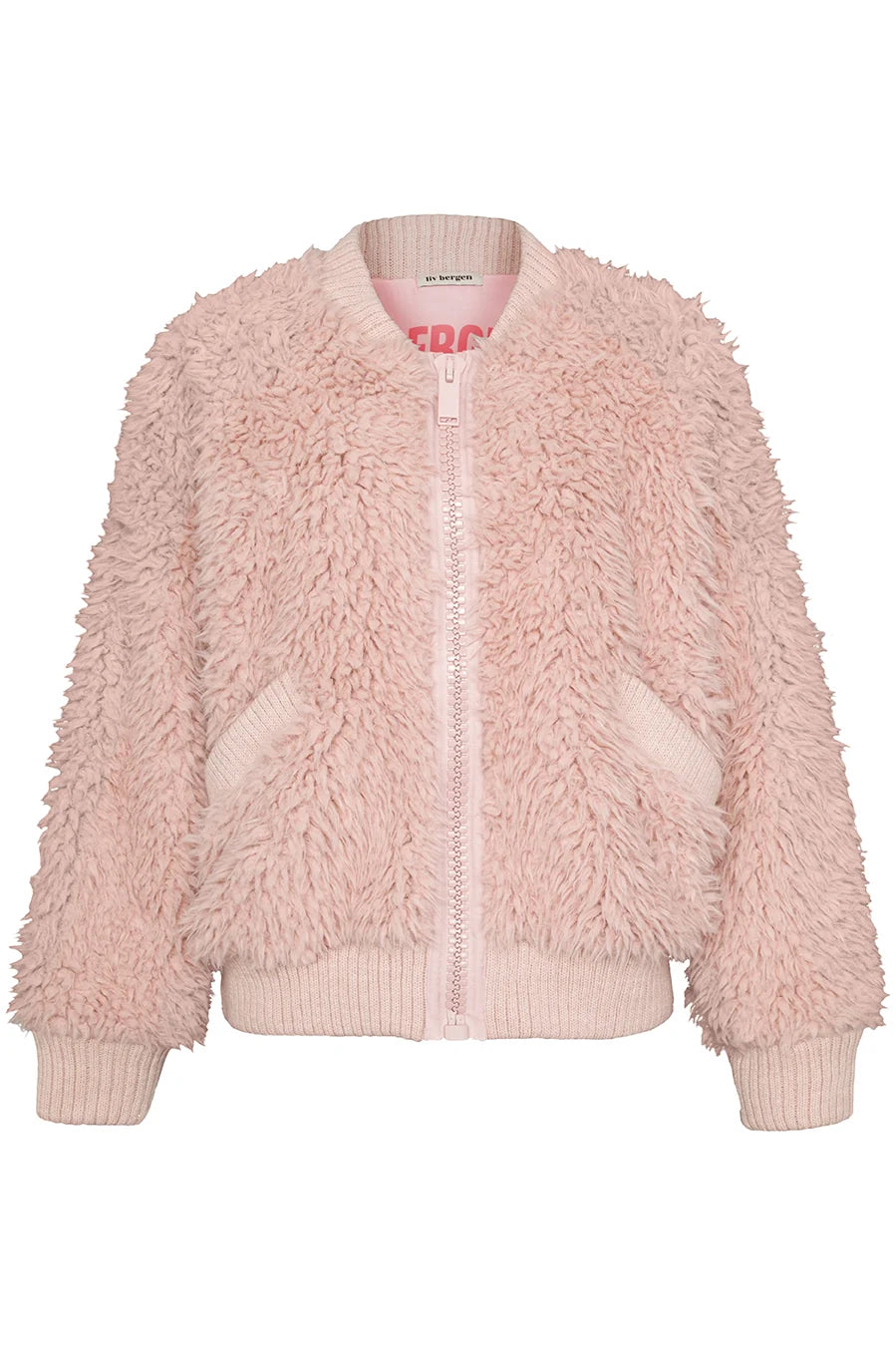 Jacke fluffy in soft pink