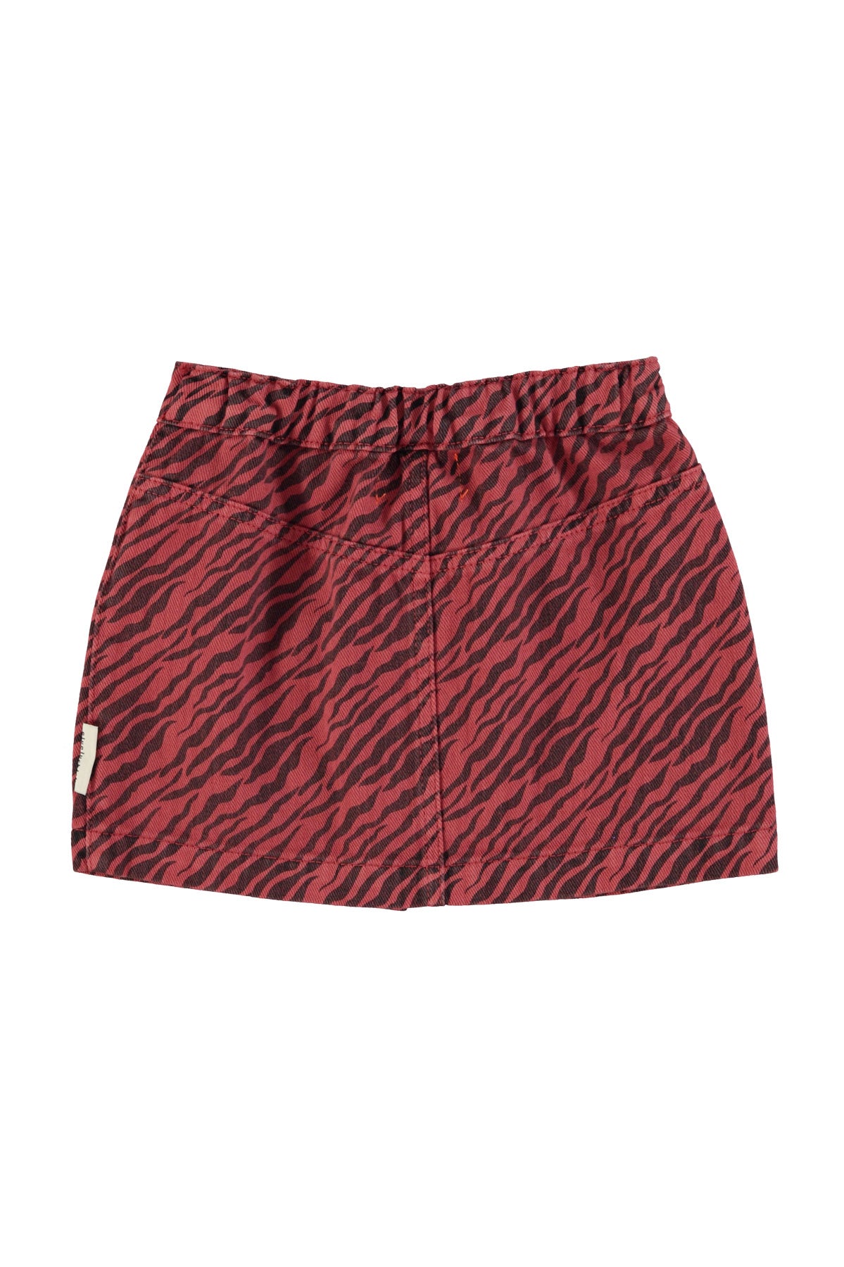 piupiuchick Short Skirt Zebra Print Bordaux