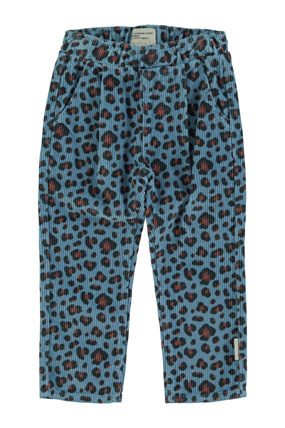 piupiuchick Trousers Blue Animal Print