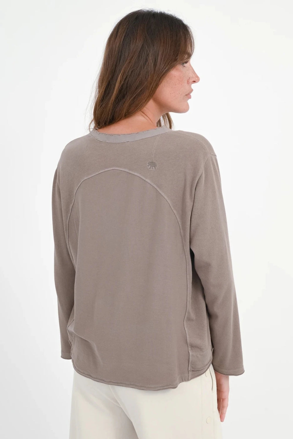 Langarmshirt Maybell taupe