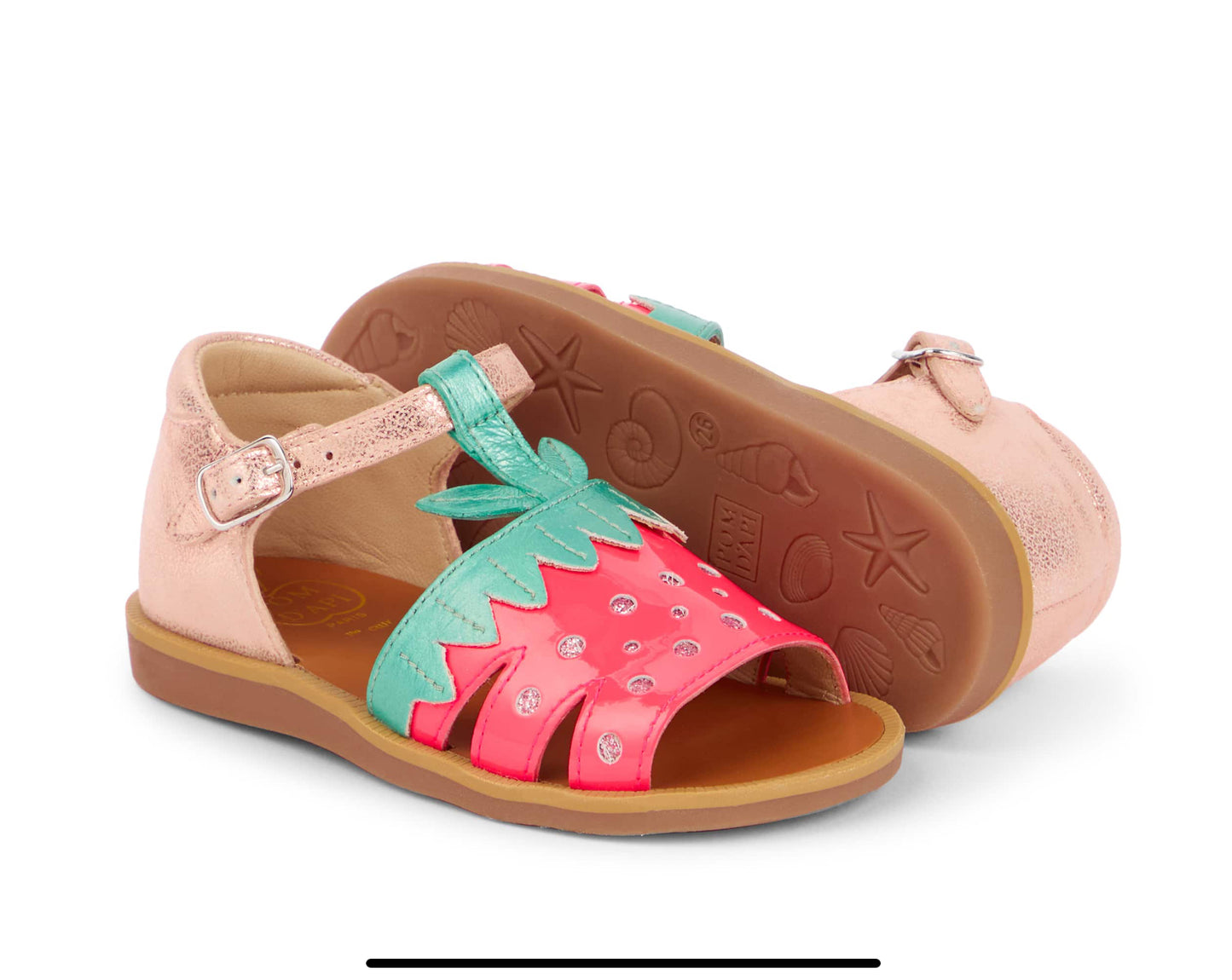 Pom d´api Sandalen Erdbeere