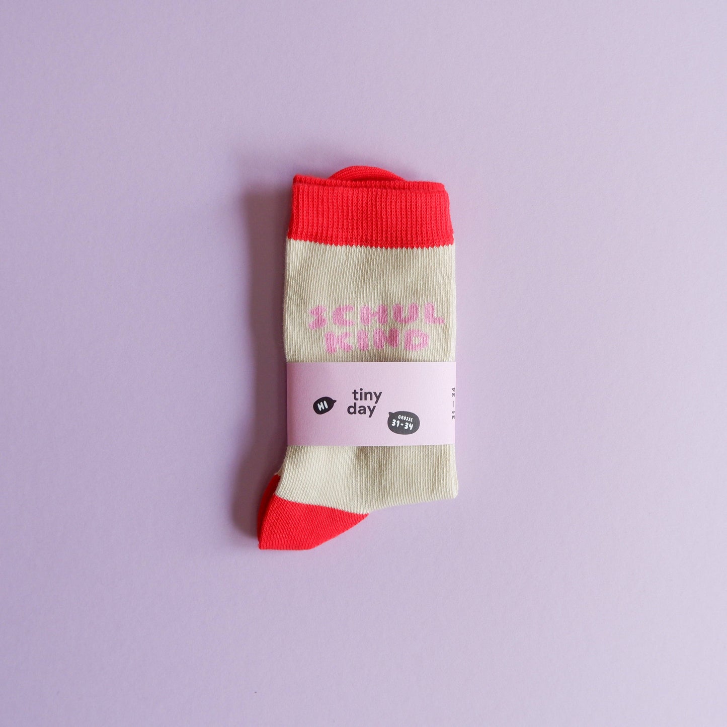 Schulkind-Socken | rosa