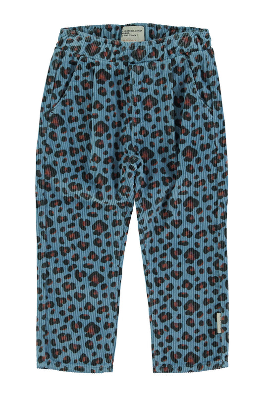piupiuchick Trousers Blue Animal Print