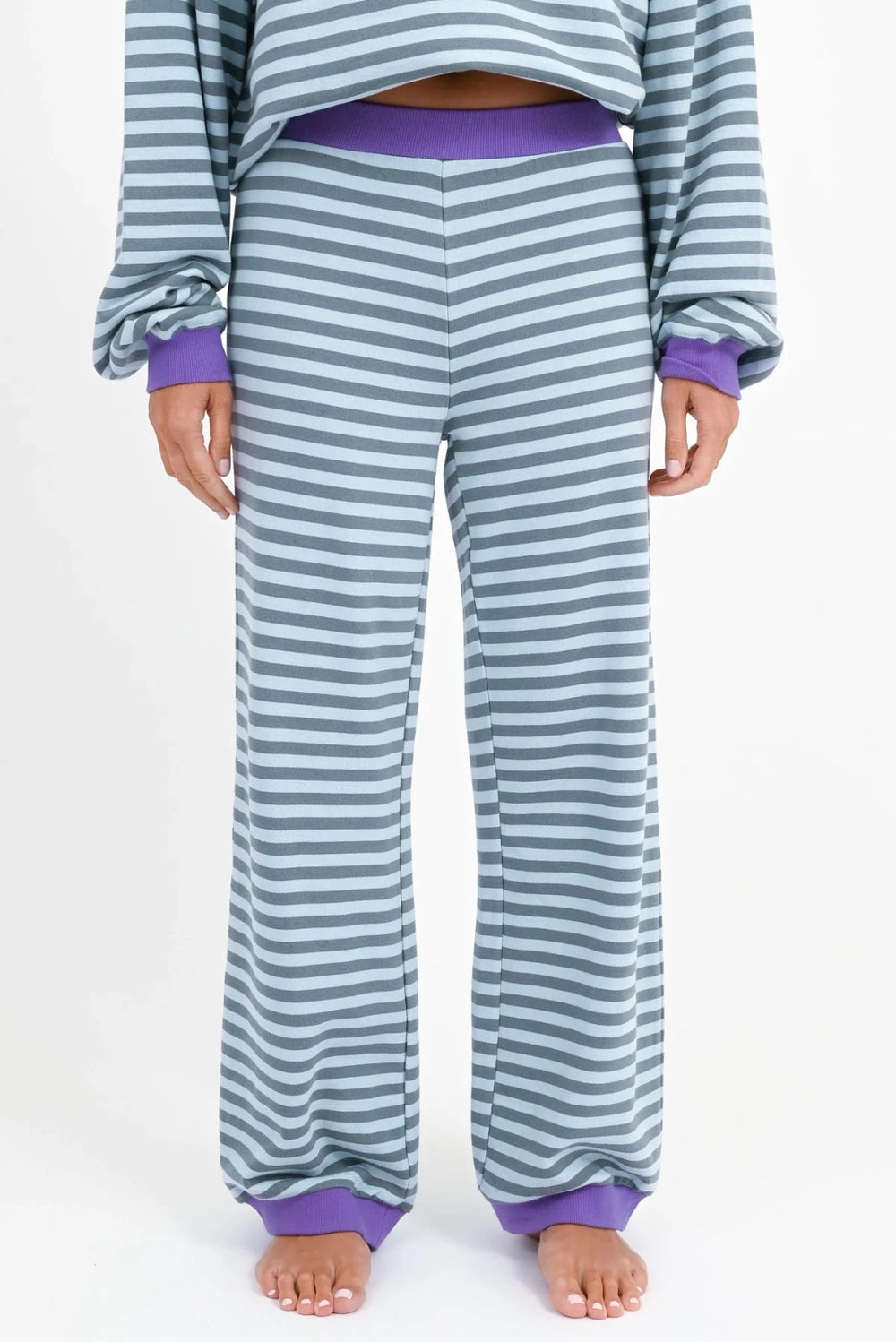 STRIPE SWEATHOSE PERRY whale stripes