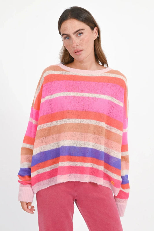 LEICHTER KASCHMIR PULLOVER PEARCY multi stripes
