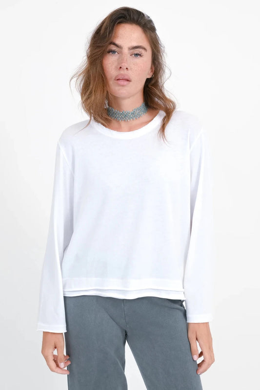 Langarmshirt Maybell white