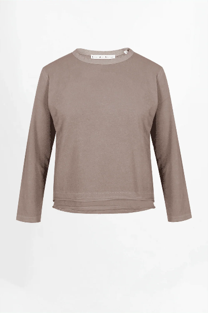 Langarmshirt Maybell taupe