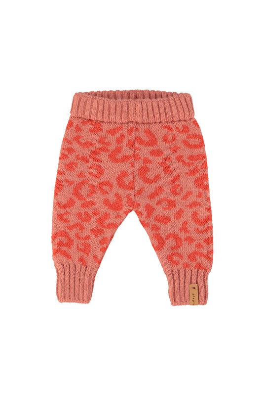 piupiuchick Knitted Baby Leggings Animal Print