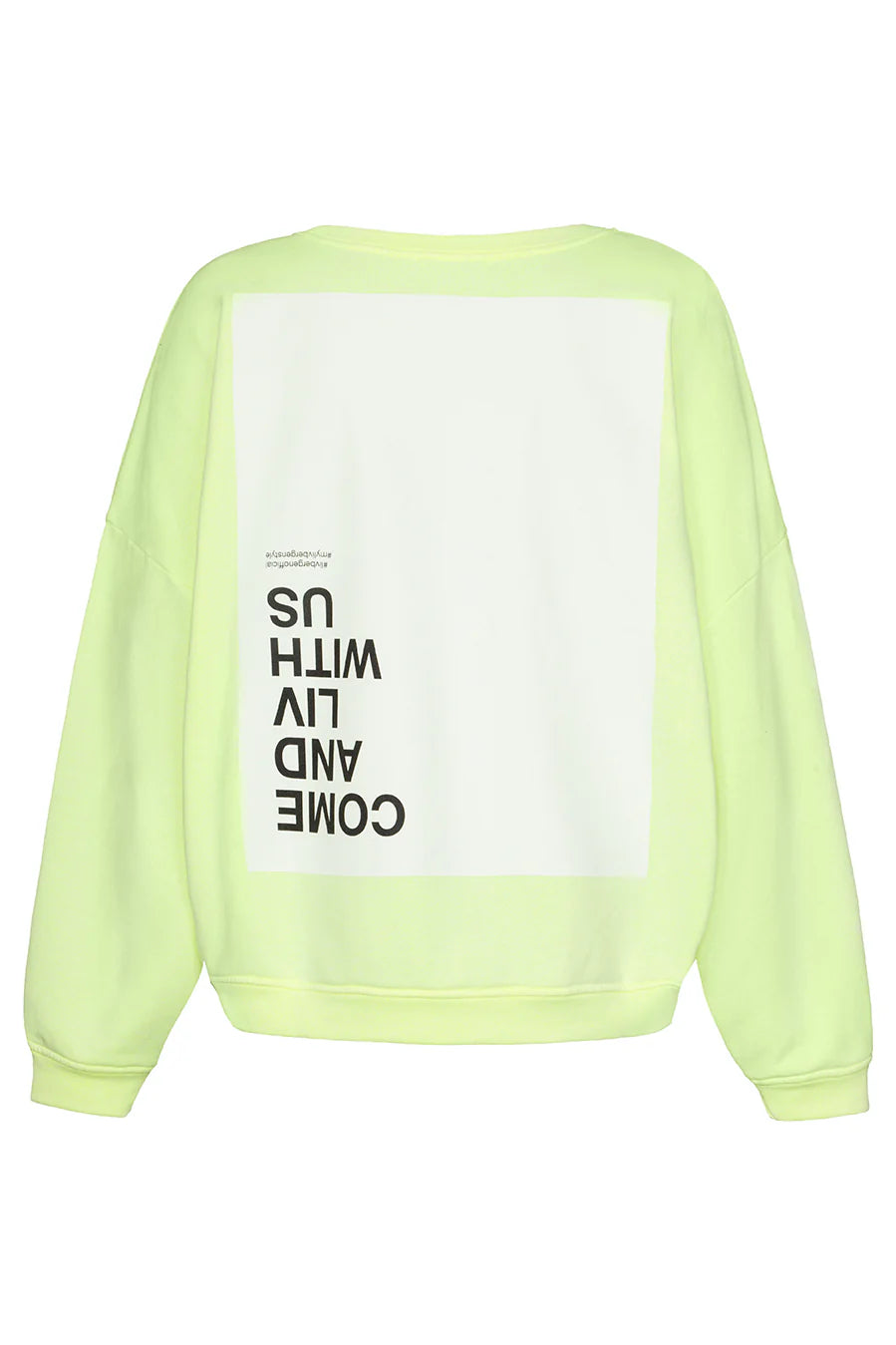 Sweater come in neon yellow
