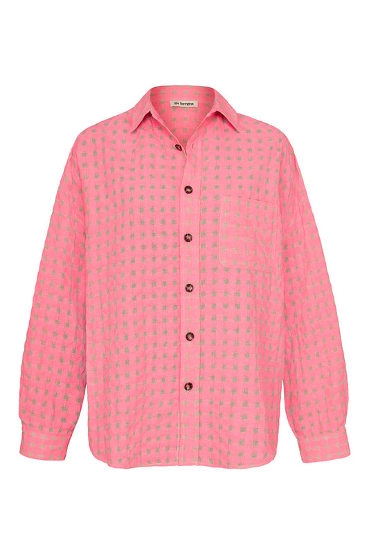 Shirt check in pink/beige