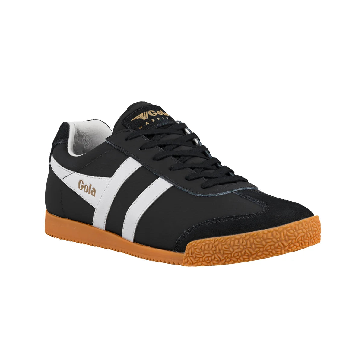 Gola Classics Herren-Sneaker aus Leder, Modell Harrier
Schwarz/Weiß/Weiß