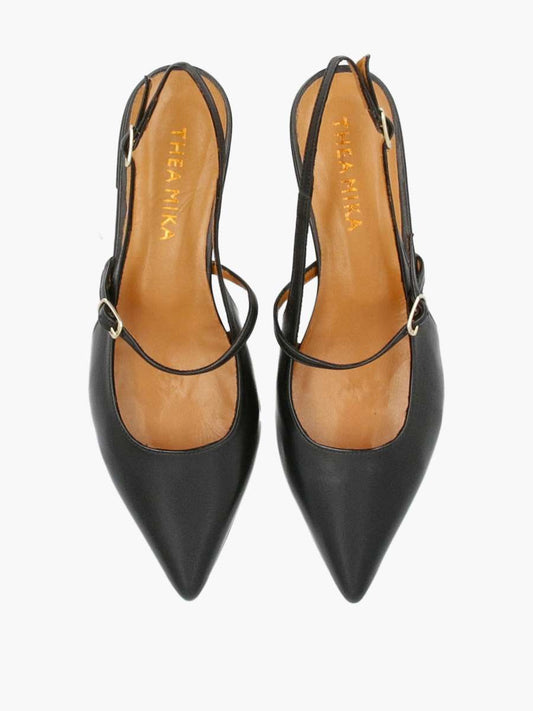 Slingback Ballerinas schwarz