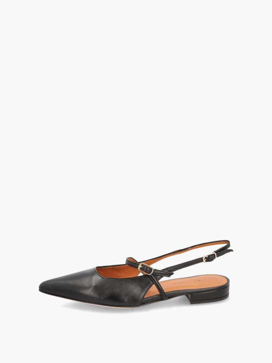 Slingback Ballerinas schwarz