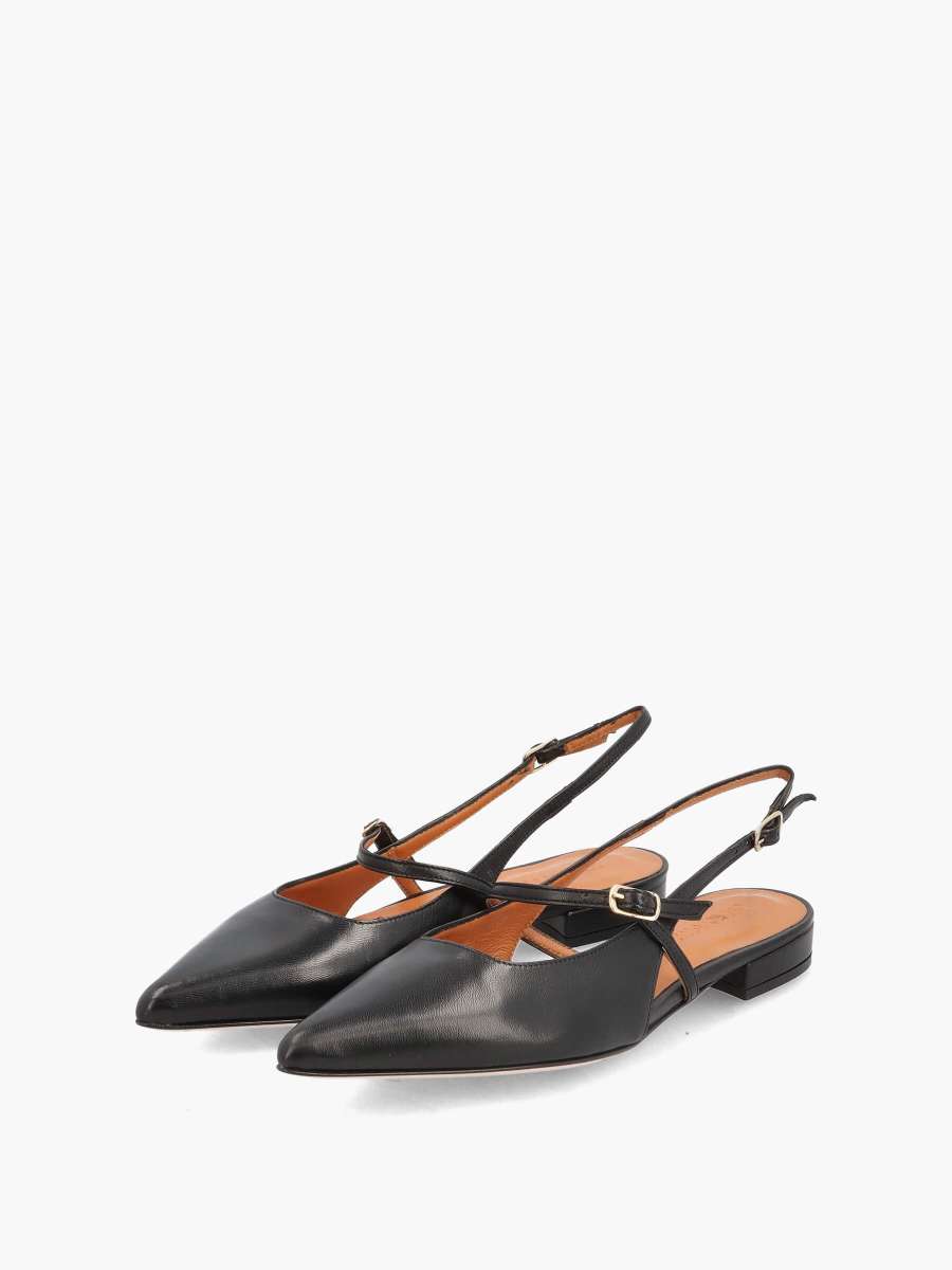 Slingback Ballerinas schwarz