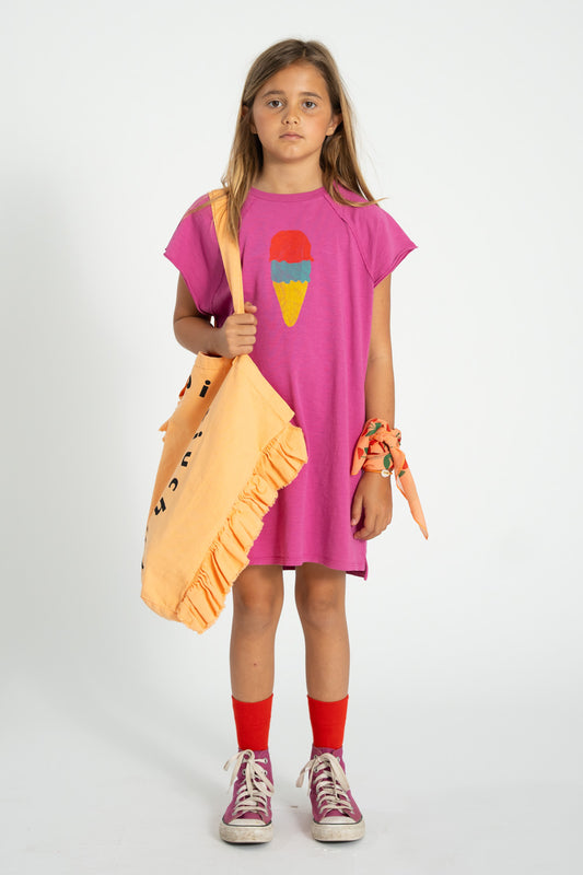 T-Shirt dress fuchsia