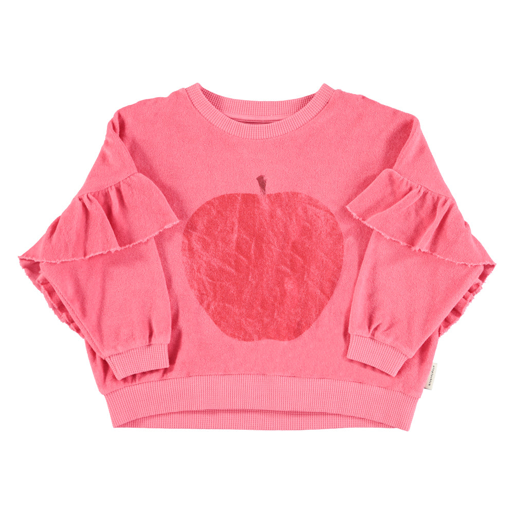 Sweatshirt Pink mit Apfel