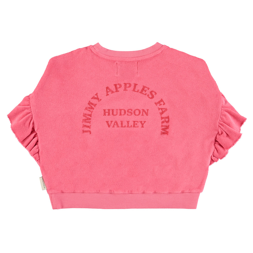 Sweatshirt Pink mit Apfel